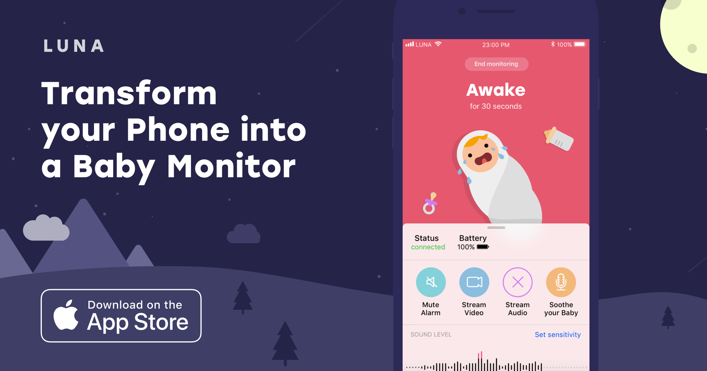baby monitor with mobile app